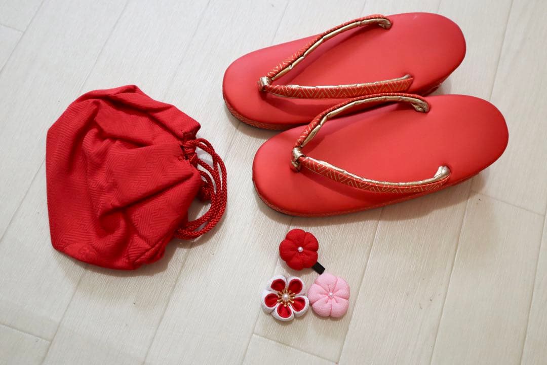 新品未使用　正絹　総絞り　被布　3歳　着物　一つ身　フルセット