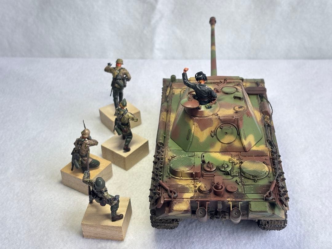 1／３５ドイツ陸軍パンサーG戦車プラモデル完成品