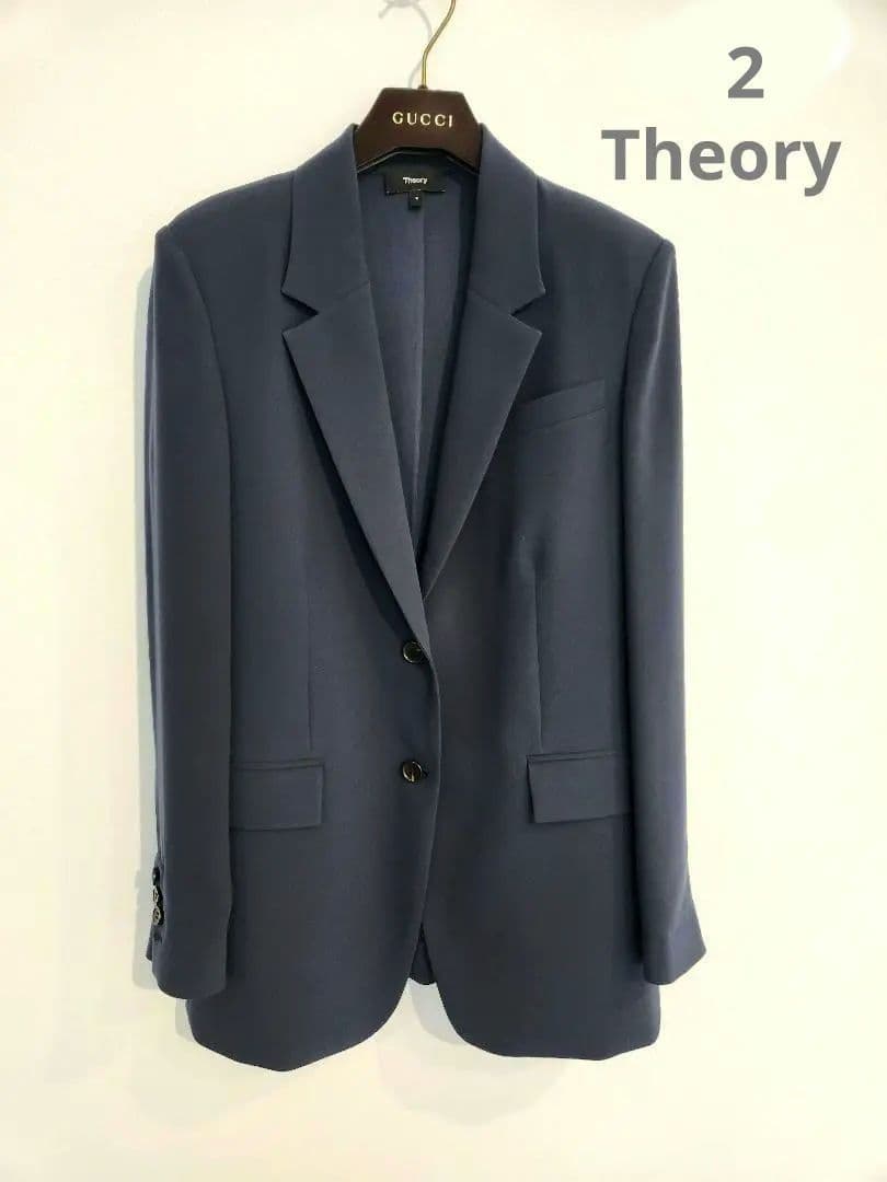 今季セオリーオーバーサイズジャケット2サイズ　ネイビー