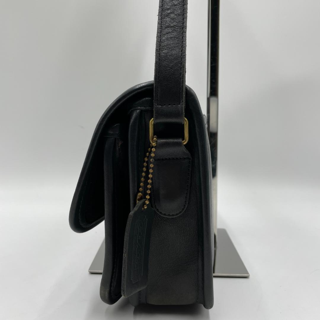良品 COACH ショルダーバッグ レザー オールドコーチ ターンロック
