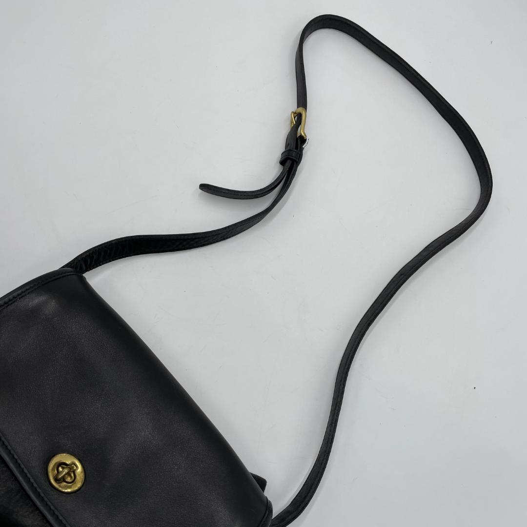 良品 COACH ショルダーバッグ レザー オールドコーチ ターンロック