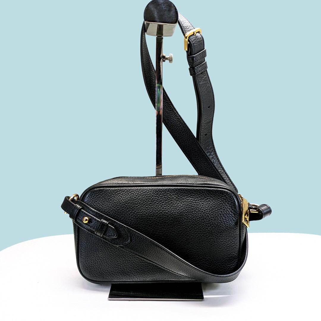 マークジェイコブス ショルダーバッグ シャッター カメラバッグ レザー 黒