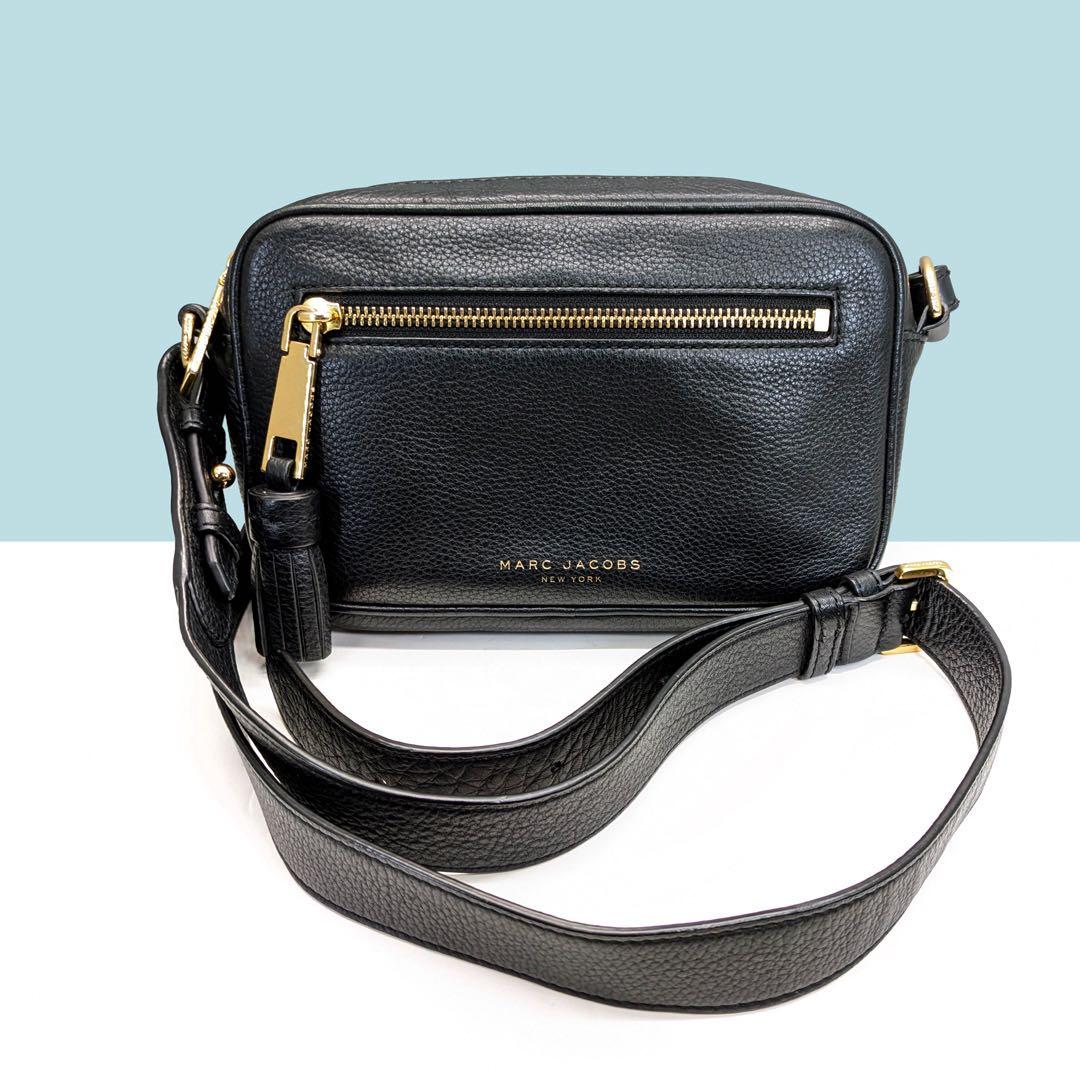 マークジェイコブス ショルダーバッグ シャッター カメラバッグ レザー 黒