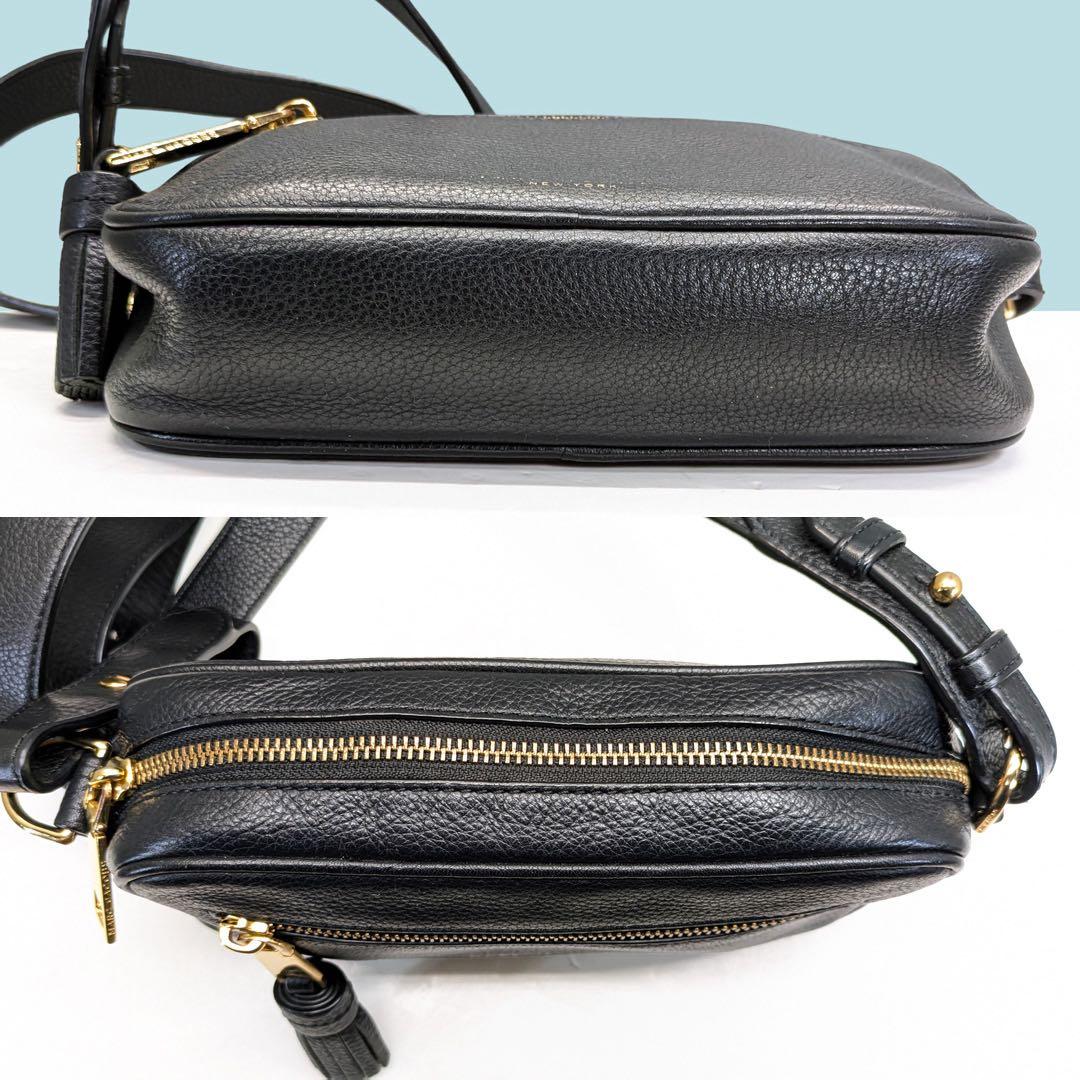 マークジェイコブス ショルダーバッグ シャッター カメラバッグ レザー 黒