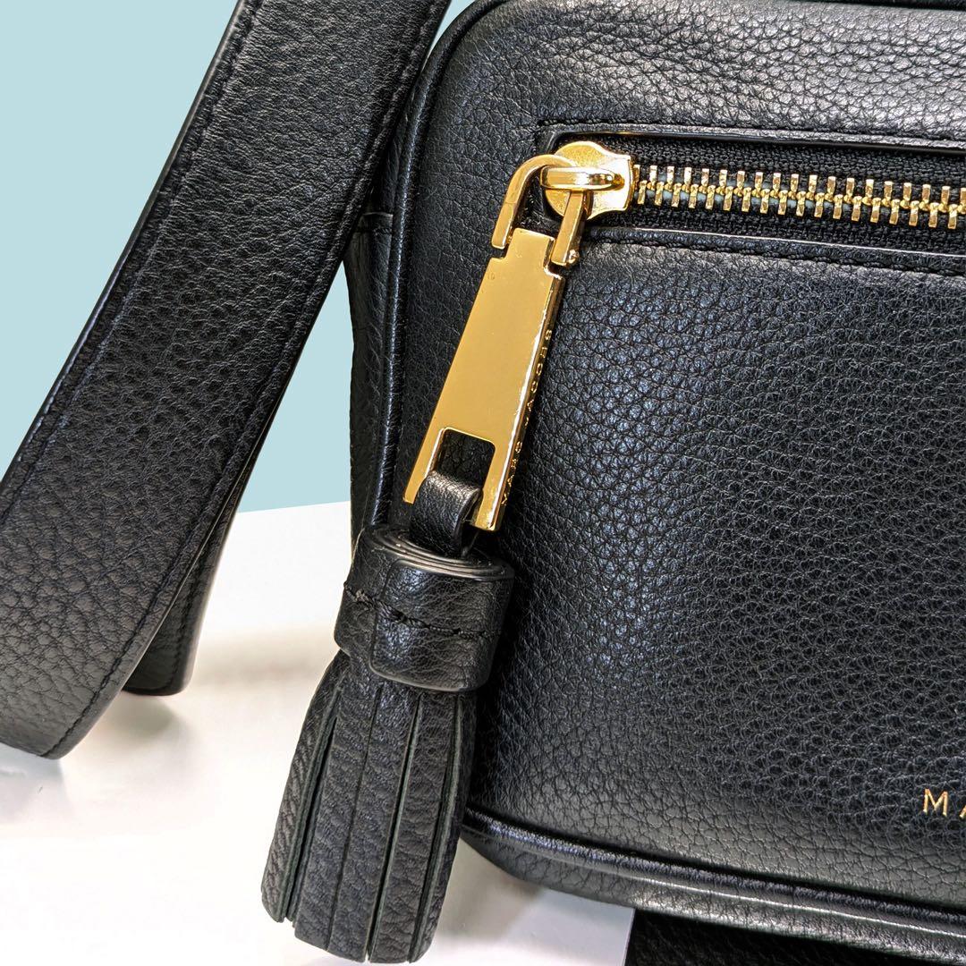 マークジェイコブス ショルダーバッグ シャッター カメラバッグ レザー 黒