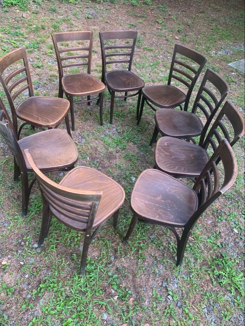 チェコの木製ダイニングチェア 10脚セット