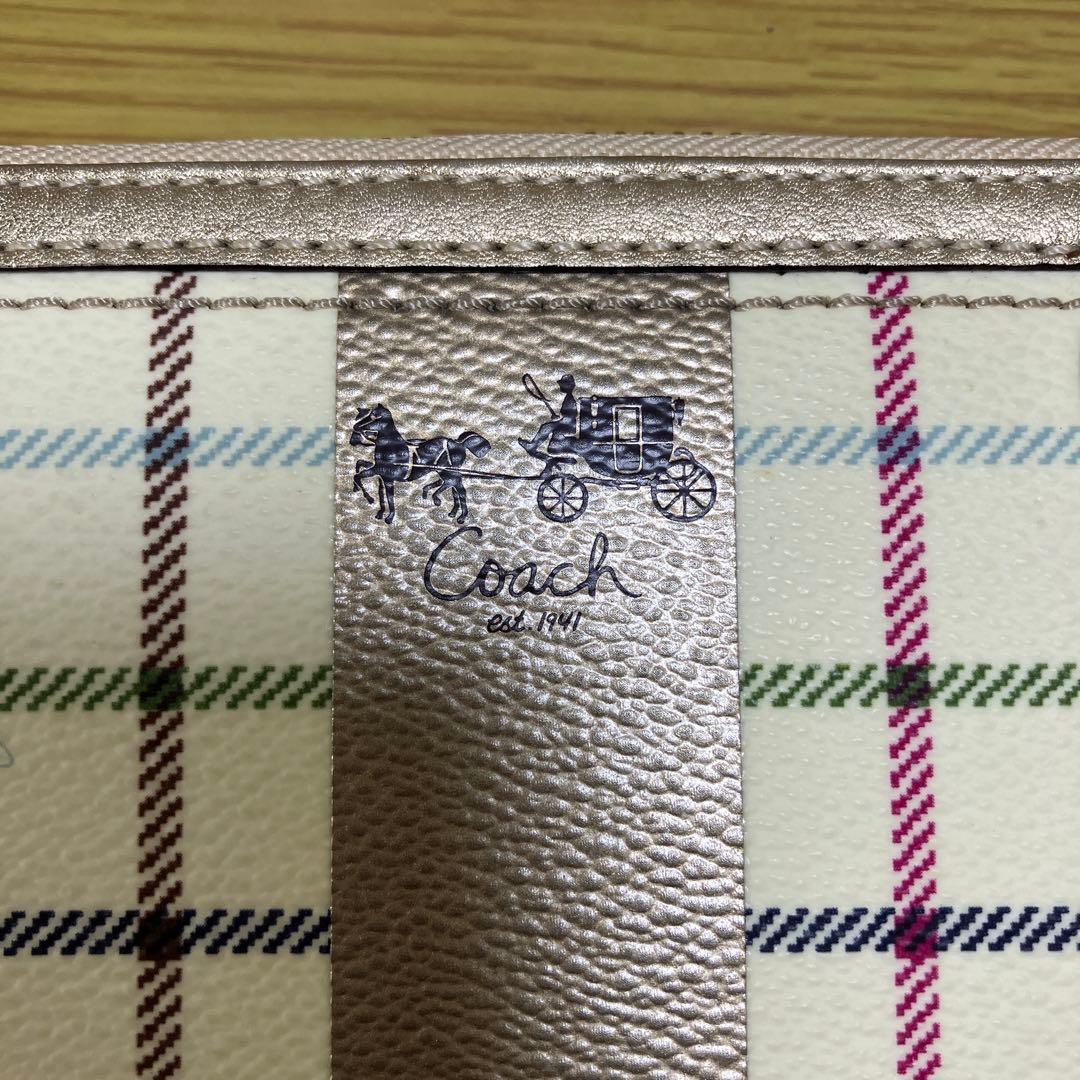 土日限定価格！レア♡COACH☆ホースアンドキャリッジラウンドファスナー長財布