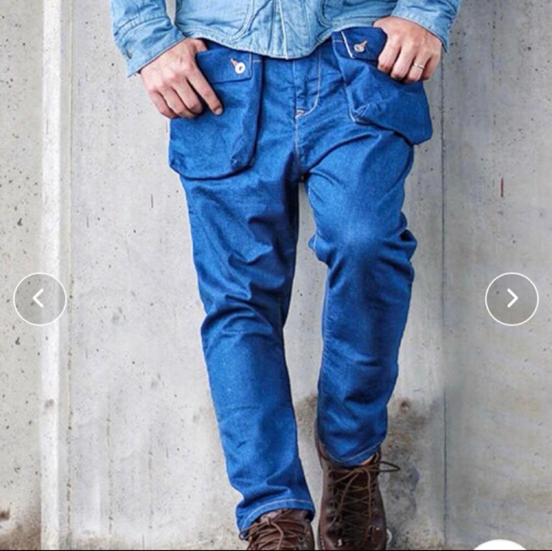 サイズ：30×19　NATAL DESIGN　G55　サルエル フラップデニム