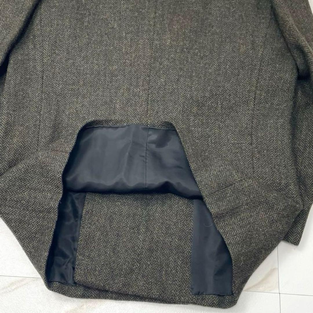 【超希少 キャメル混】ワイズフォーメン ダブル テーラードジャケット ツイード