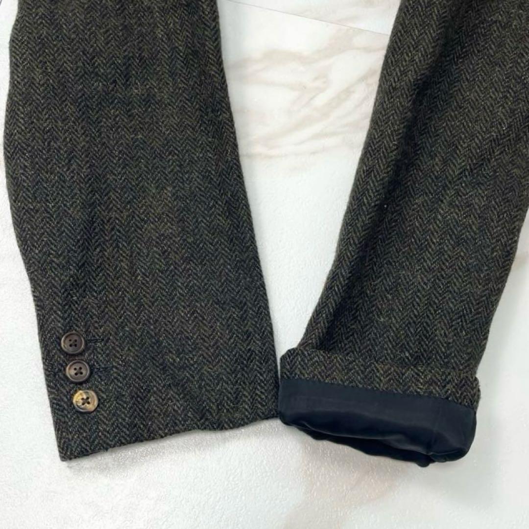 【超希少 キャメル混】ワイズフォーメン ダブル テーラードジャケット ツイード