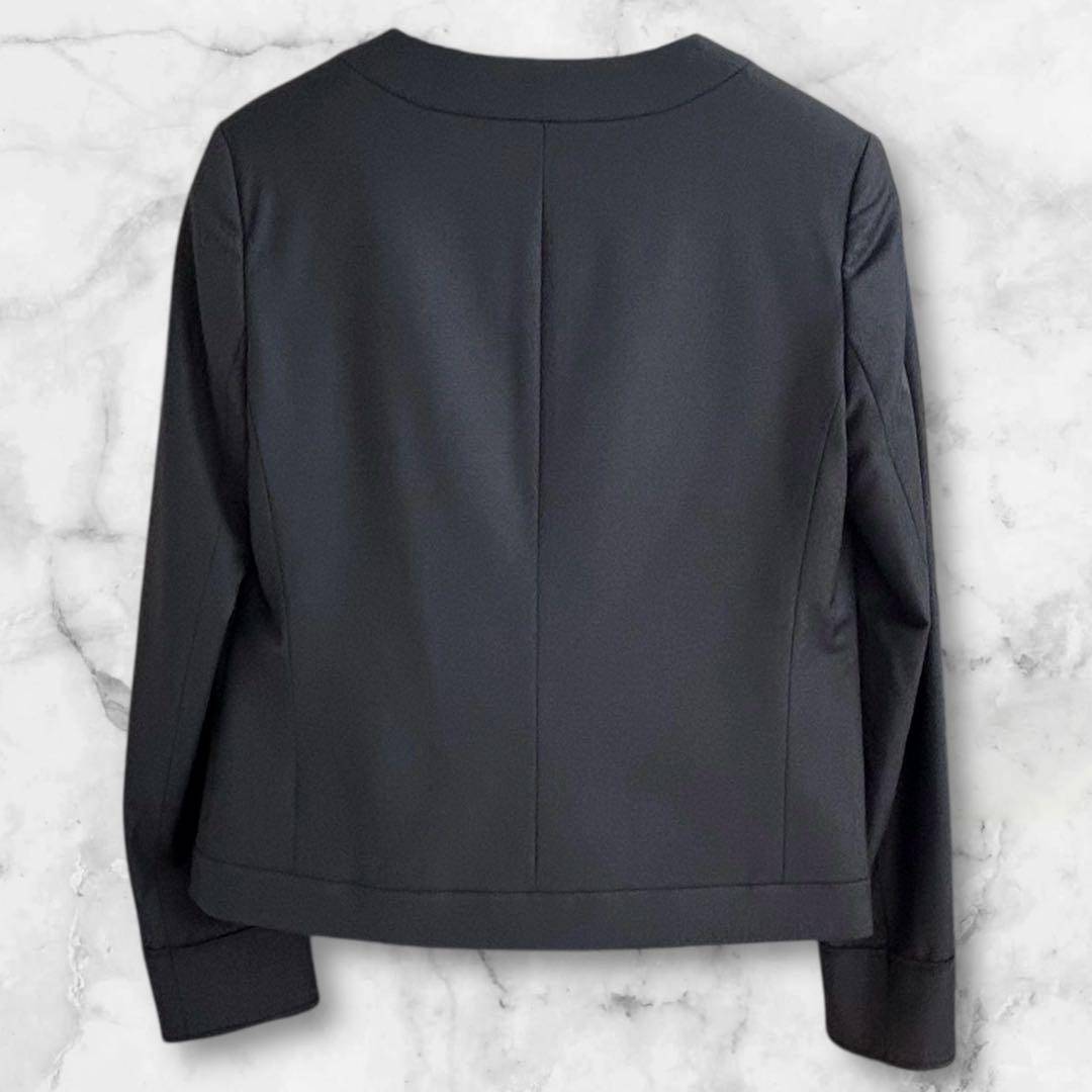 美品✨セオリーリュクス ノーカラー ジャケット エグゼクティブ 濃紺　38