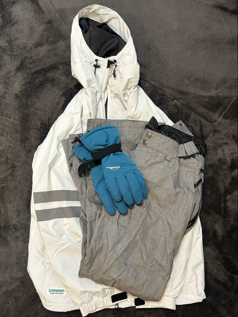 なつおじさん専用　美品icepardal スノボウェアL上下セット&手袋