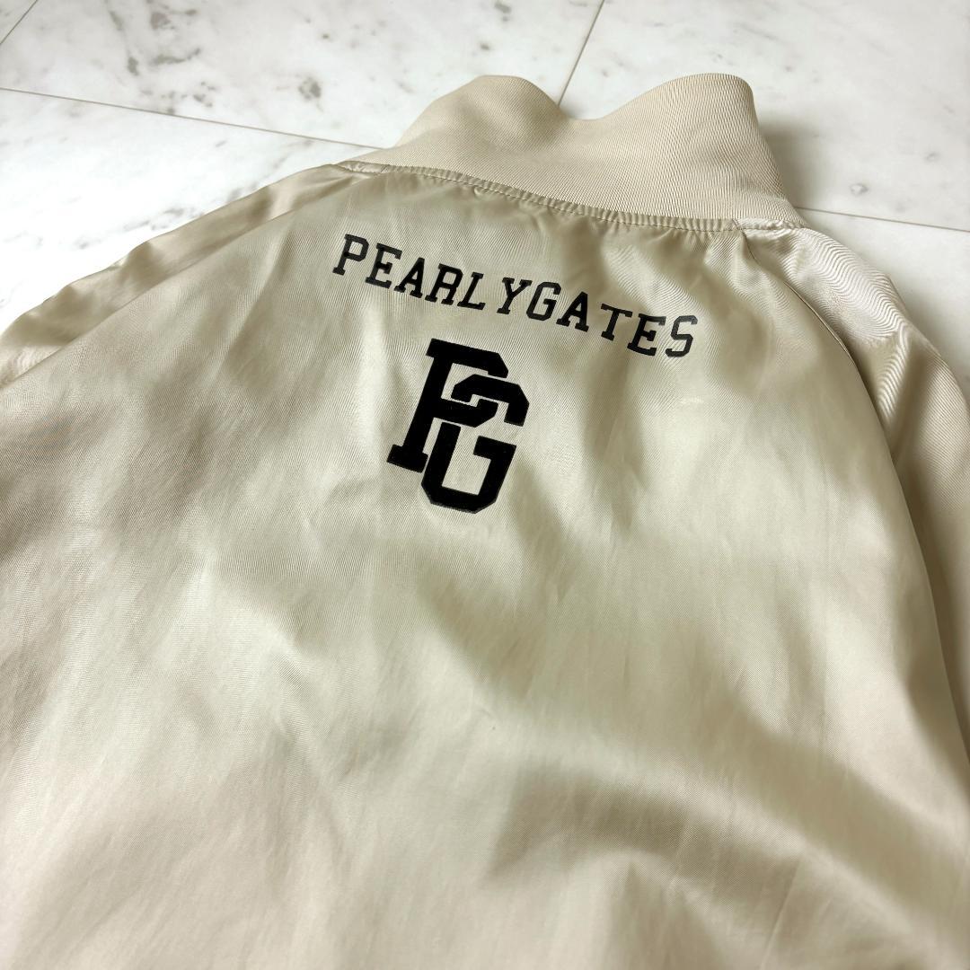 パーリーゲイツ 5 蓄熱 ジップジャケット ベージュ ゴールド ゴルフウェア