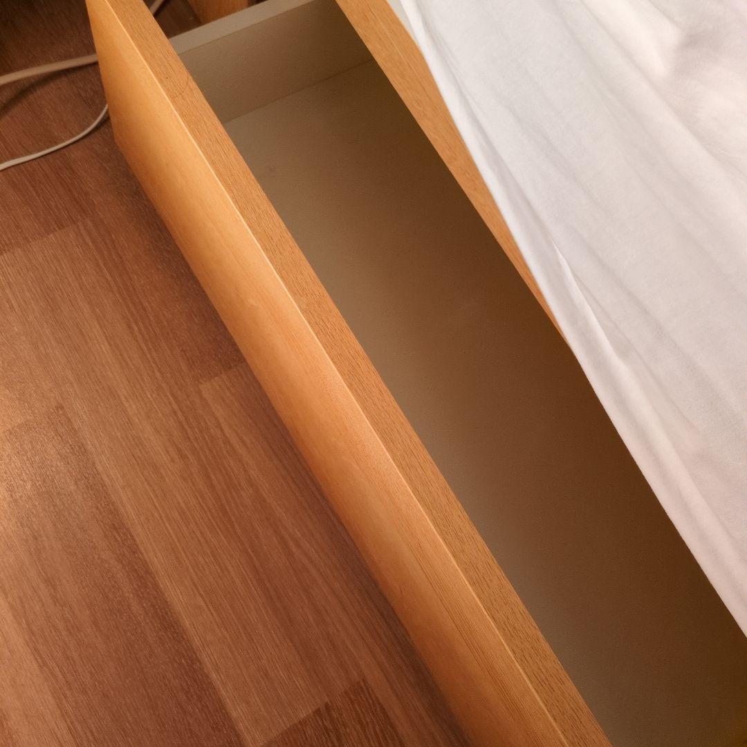 ニトリ　ベッドフレーム　アザン　セミダブル　ナチュラル