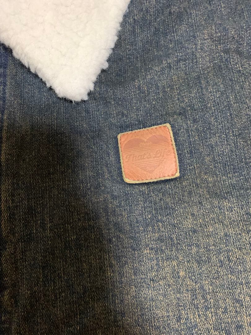 ザッツライフ（That’s Life）☆ デニム フリース襟 ジャケット