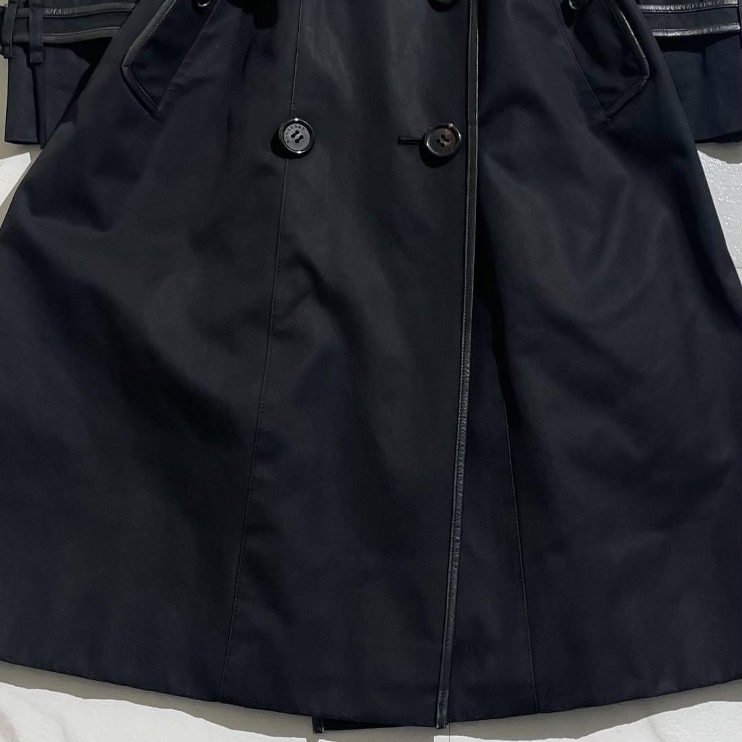 カラフル様　バーバリーロンドン　トレンチコート　ノバチェック　レザー　ベルト