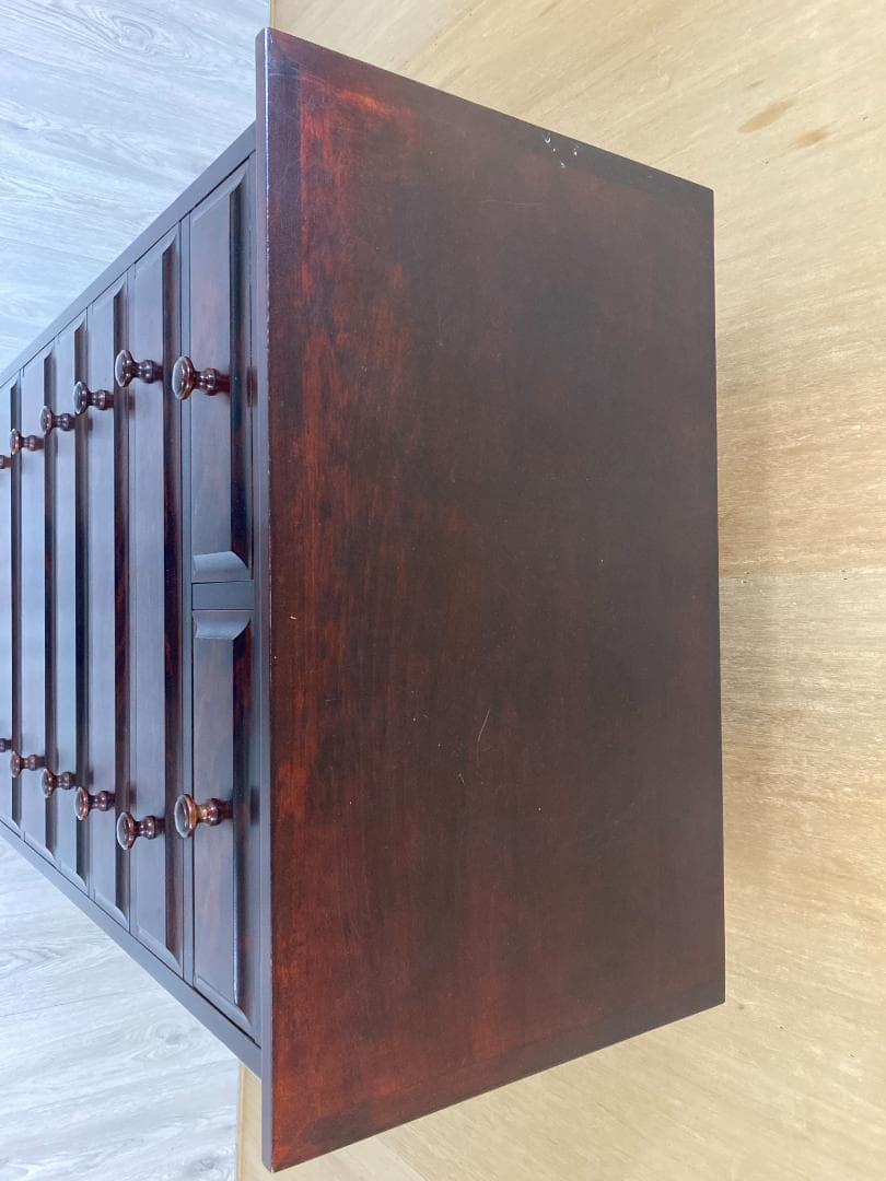 神居民芸 整理箪笥 樺材 無垢材 民芸家具 ７段引き出し 収納チェスト　北海道