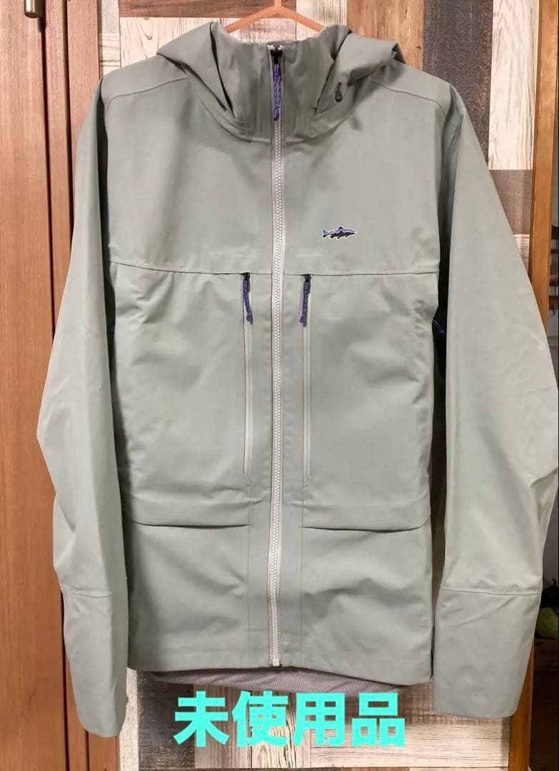 （新品未使用品）Patagonia フード付きフィッシングジャケット グレー