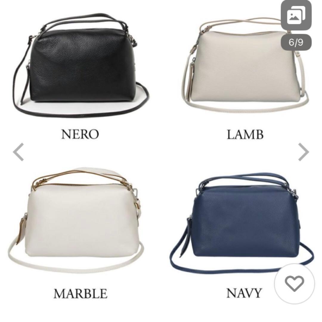 2024.4月購入　ジャンニキアリーニ アリファ M マーブル ショルダーバッグ