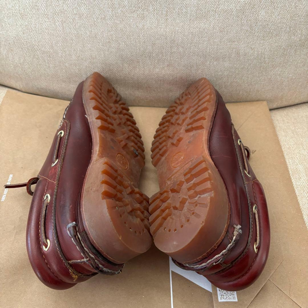 Timberland 3eye classic バーガンディー　モカシン　8