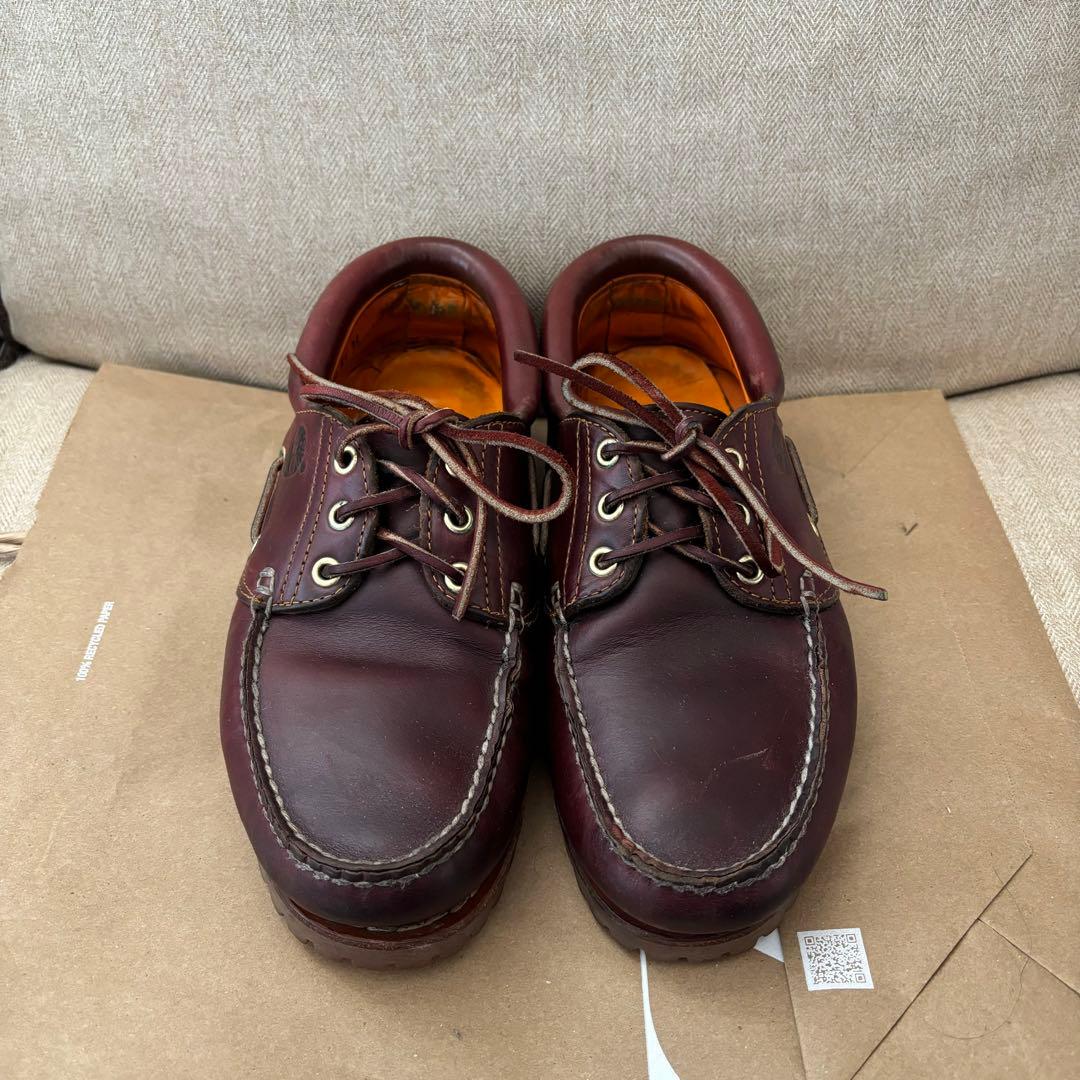 Timberland 3eye classic バーガンディー　モカシン　8