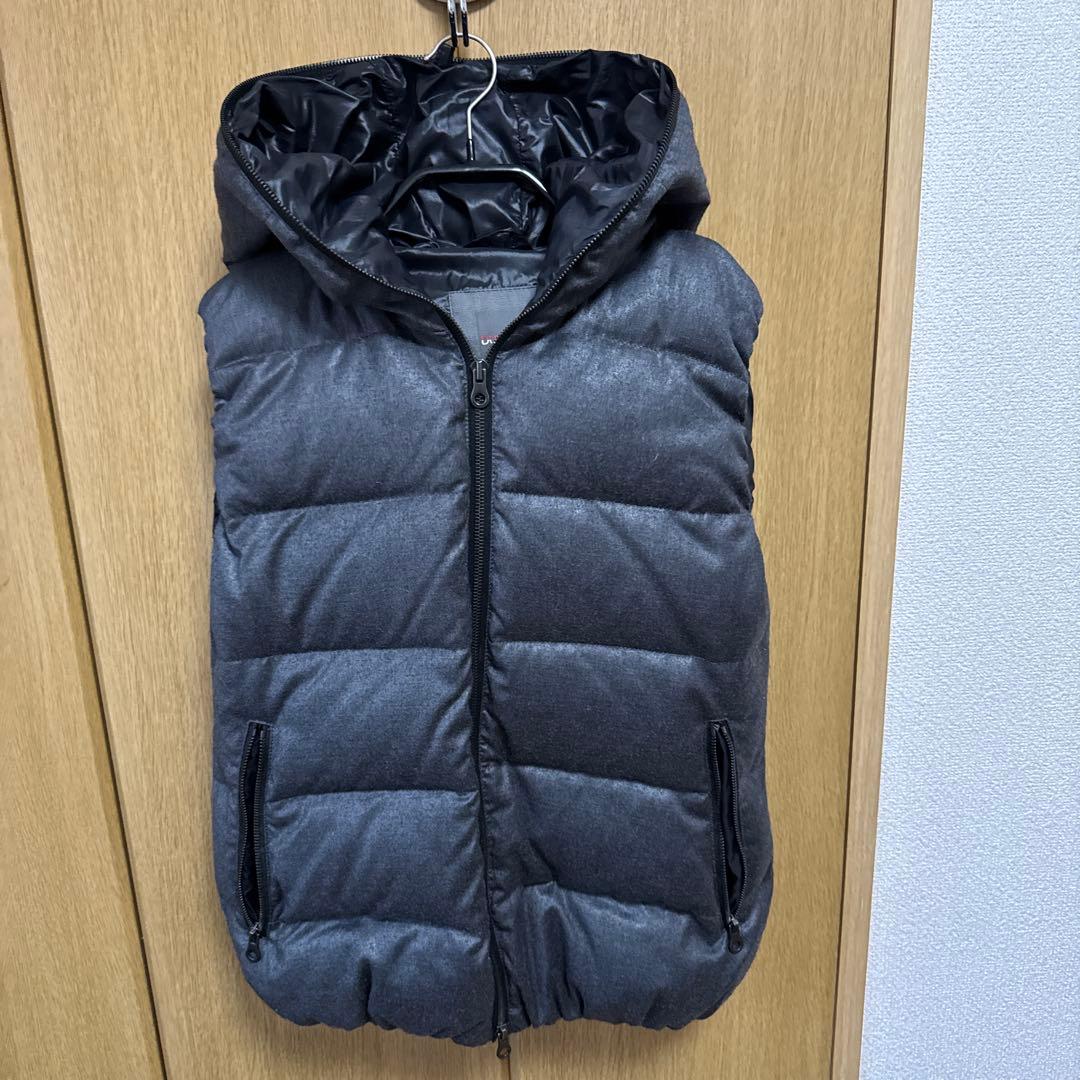 DUVETICA フード付きダウンベスト ウール