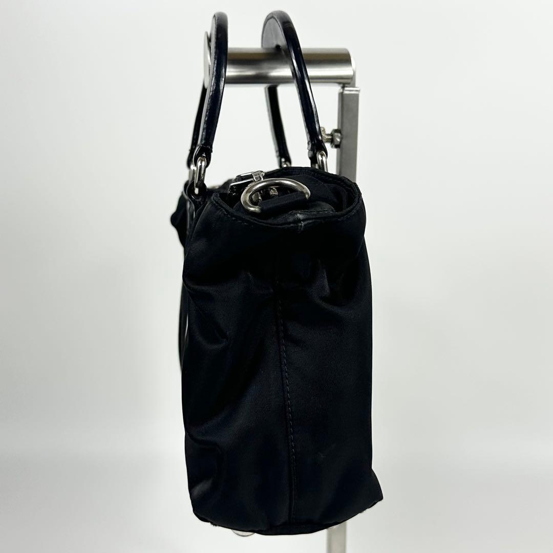 PRADA 2way ミニバッグ 3角ロゴ ナイロンレザー