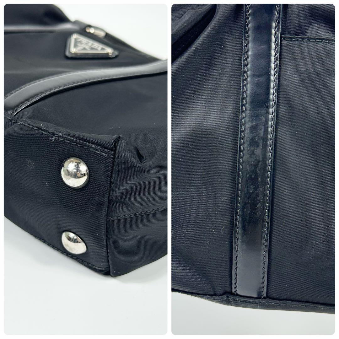 PRADA 2way ミニバッグ 3角ロゴ ナイロンレザー
