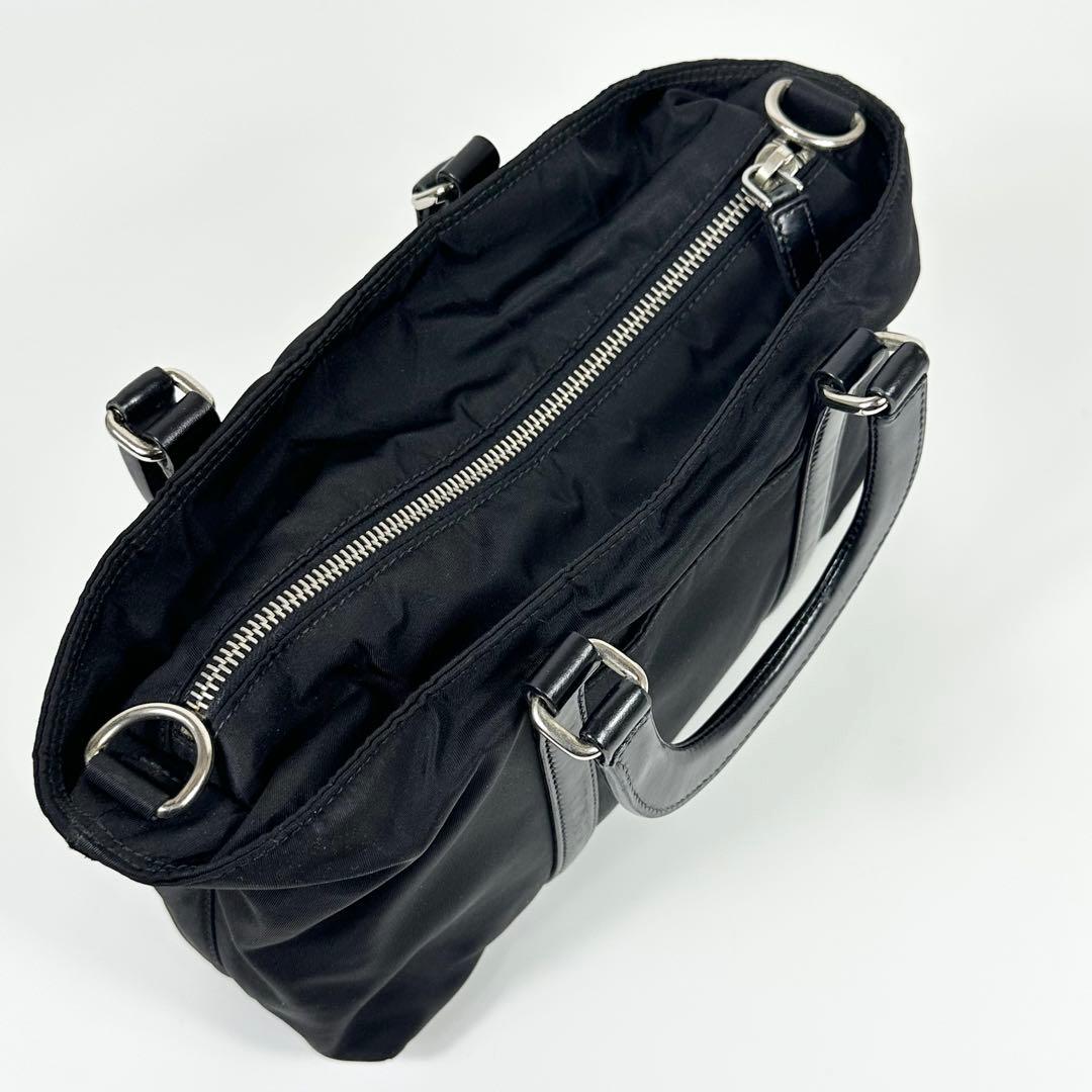 PRADA 2way ミニバッグ 3角ロゴ ナイロンレザー