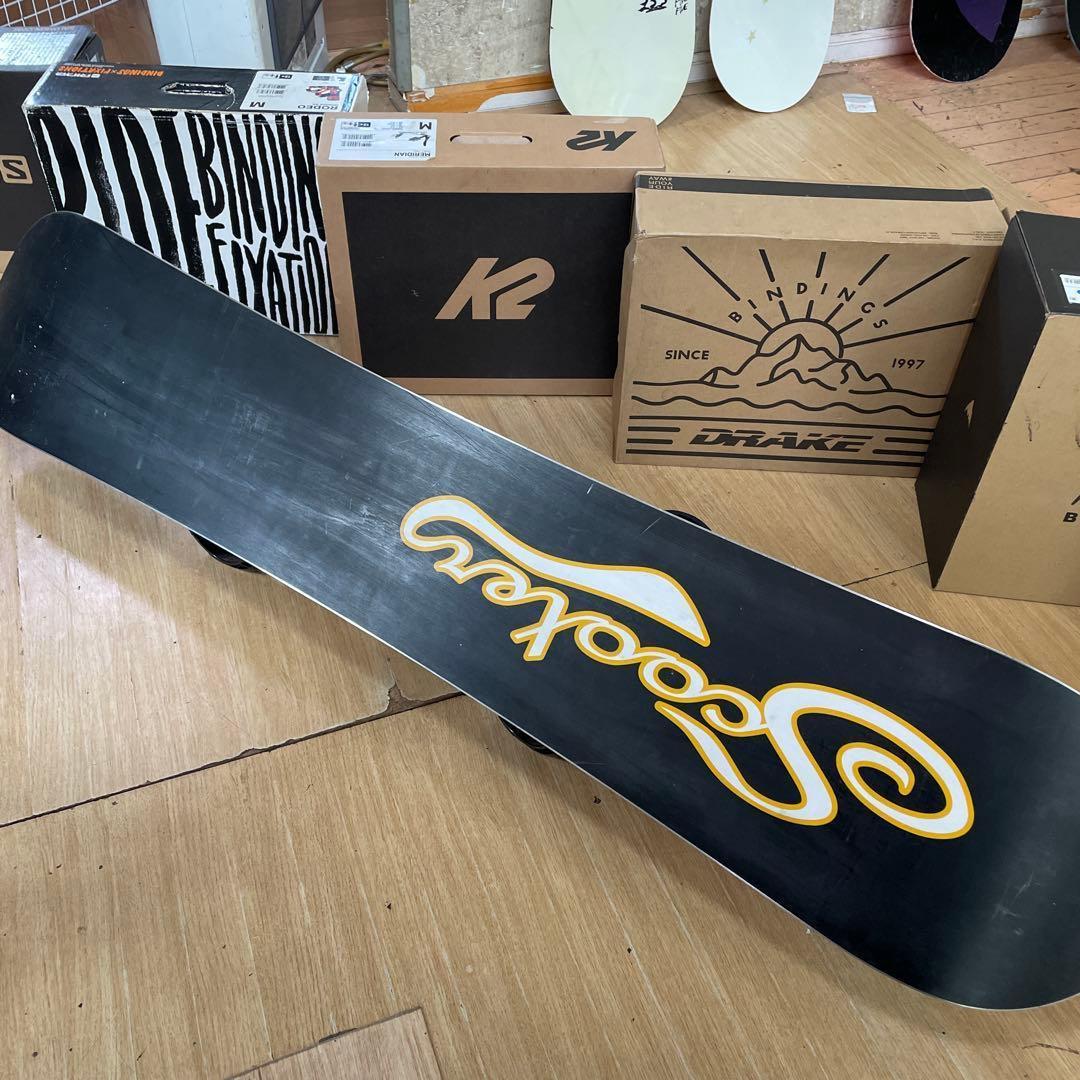 SCOOTER×MOROW　良質国産スノーボードセットOGASAKA製　バイン付