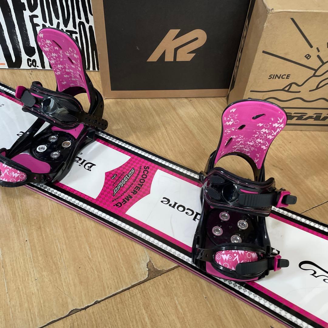 SCOOTER×MOROW　良質国産スノーボードセットOGASAKA製　バイン付