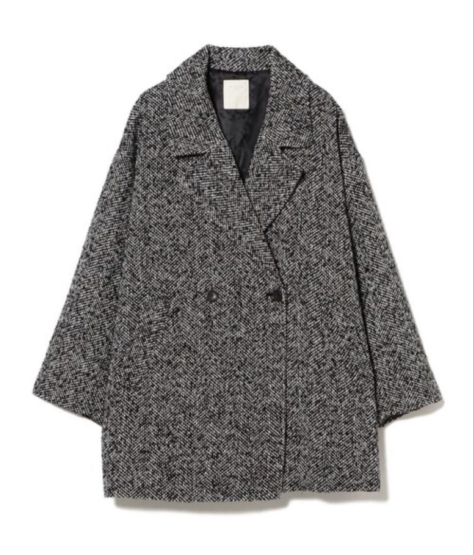 くみっきぃです　ヘリンボーン コート