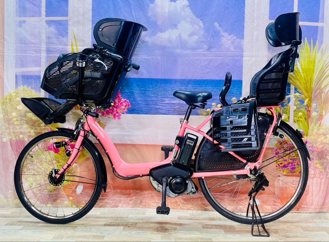 パスキス26インチ⭐️ヤマハ人気モデル！子供乗せ電動アシスト自転車Y3424