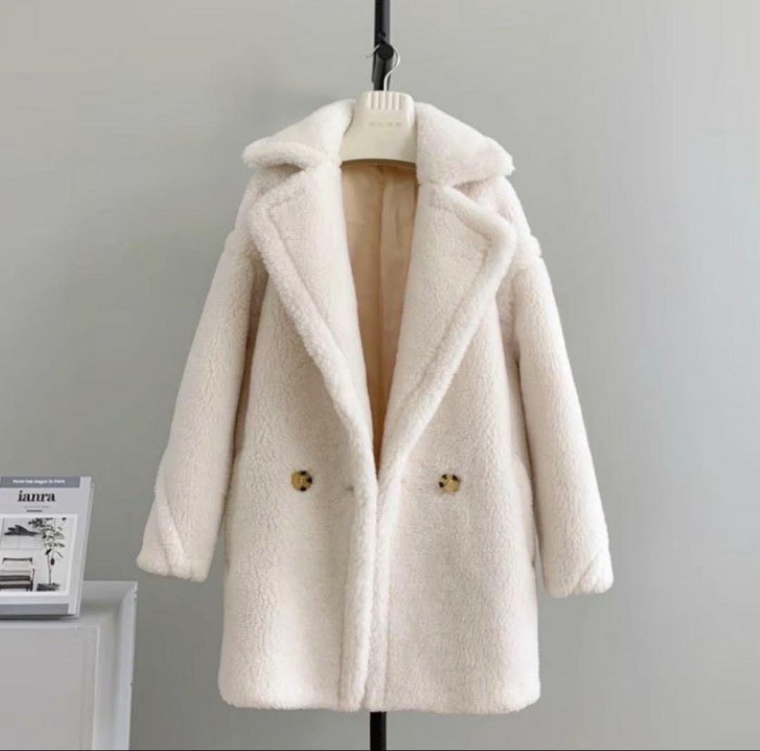 テディコート　ウール　ホワイト　ショート　lilirena 新品未使用