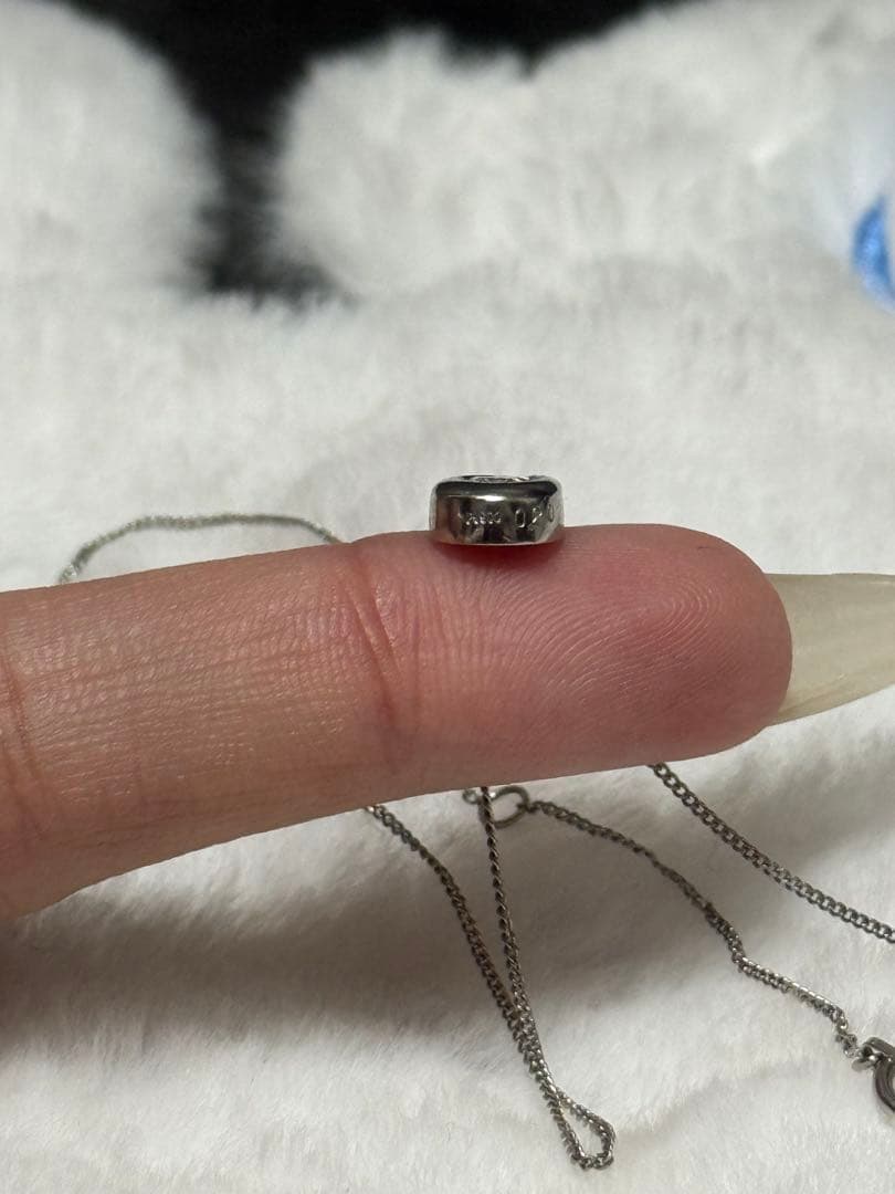 最終値下げ ptダイヤモンドネックレス　pt900 pt850 0.20ct