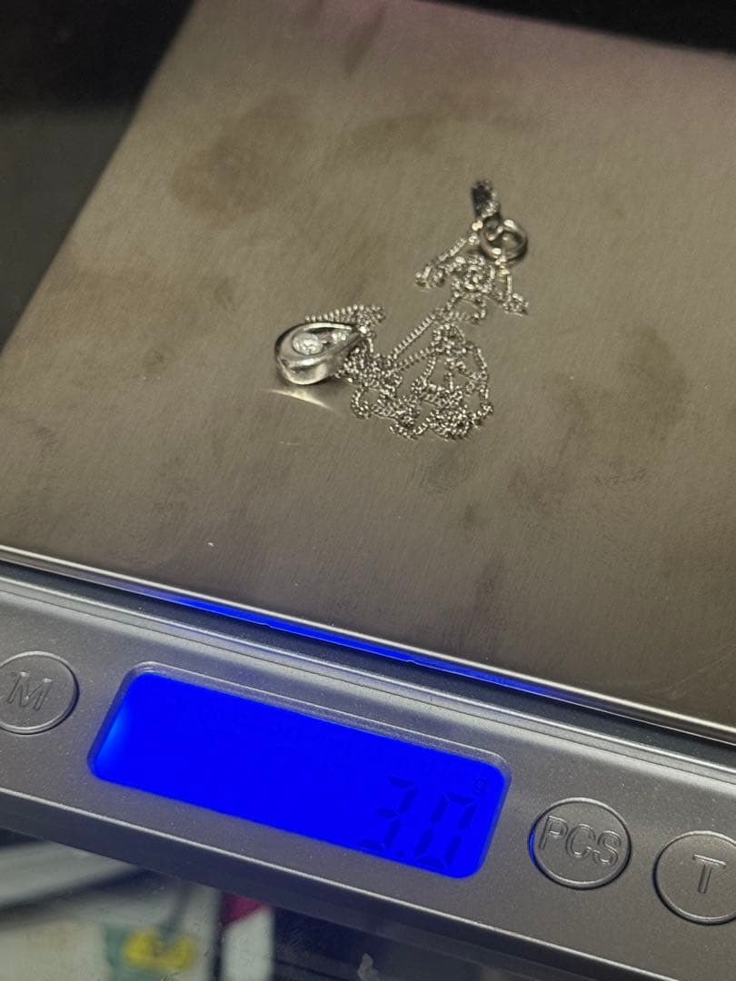 最終値下げ ptダイヤモンドネックレス　pt900 pt850 0.20ct