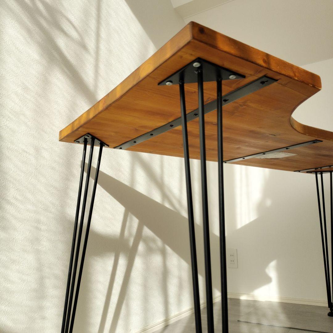 LOWYA ロウヤ ワークデスク ヴィンテージ L字 天然木 幅140