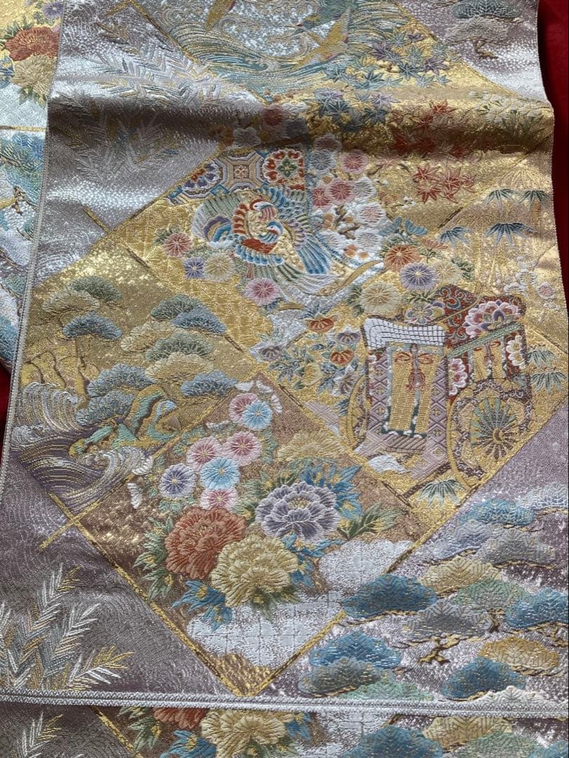 京都西陣織　長嶋織物　正絹袋帯　1