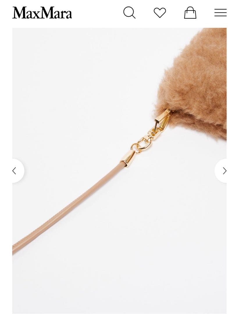 新品 マックスマーラ オンブラート テディベアミトン　キャメル