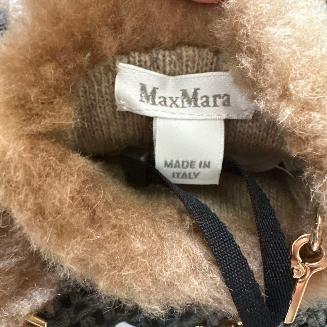 新品 マックスマーラ オンブラート テディベアミトン　キャメル