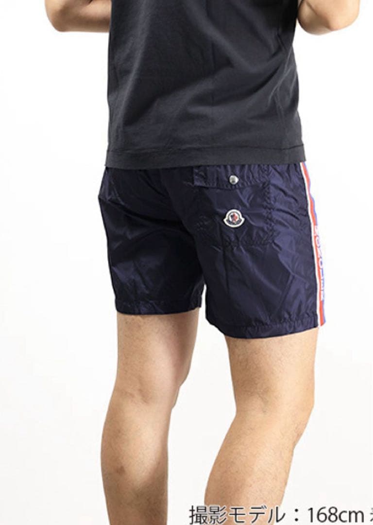 名*沢様 MONCLER ネイビー ハーフパンツサイドストライプ