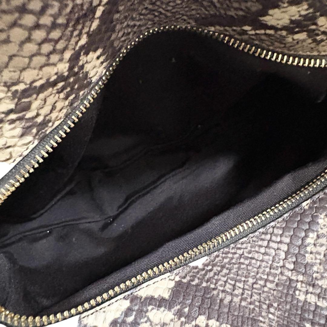 美品✨COACH コーチ パイソン柄 ヘビ柄 型押し トートバッグ A4収納可