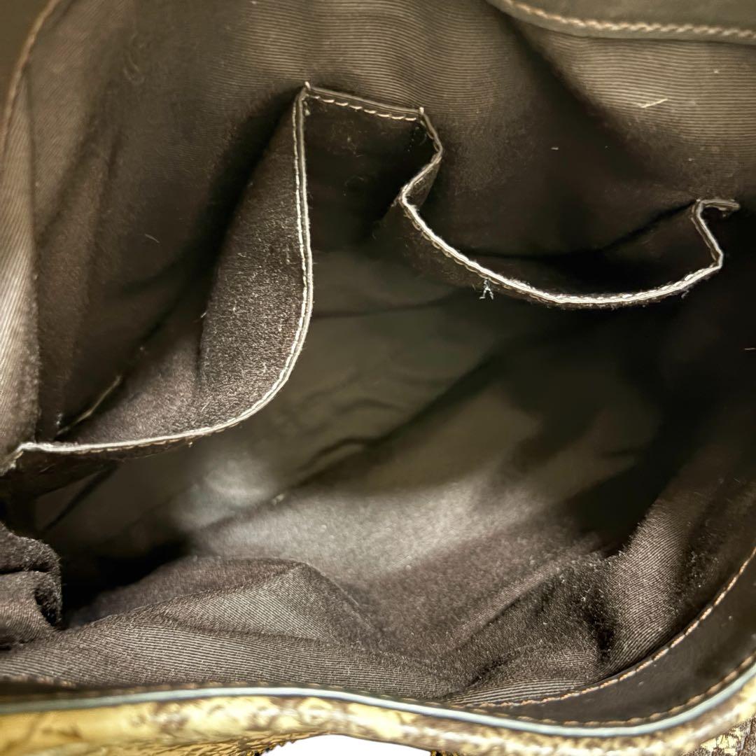 美品✨COACH コーチ パイソン柄 ヘビ柄 型押し トートバッグ A4収納可