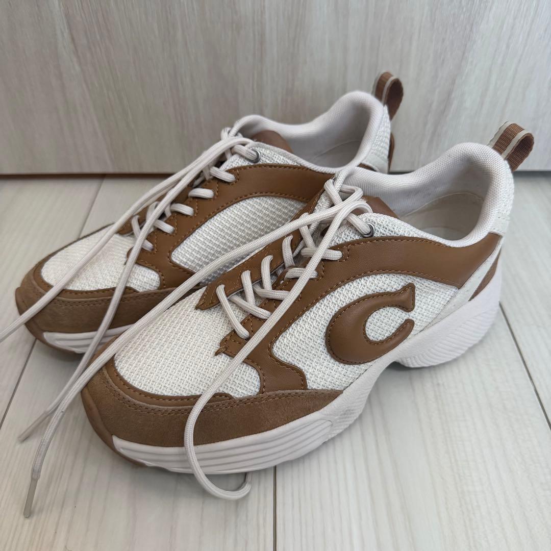 よ*し様 coach コーチ ストライダー スニーカー ブラウン