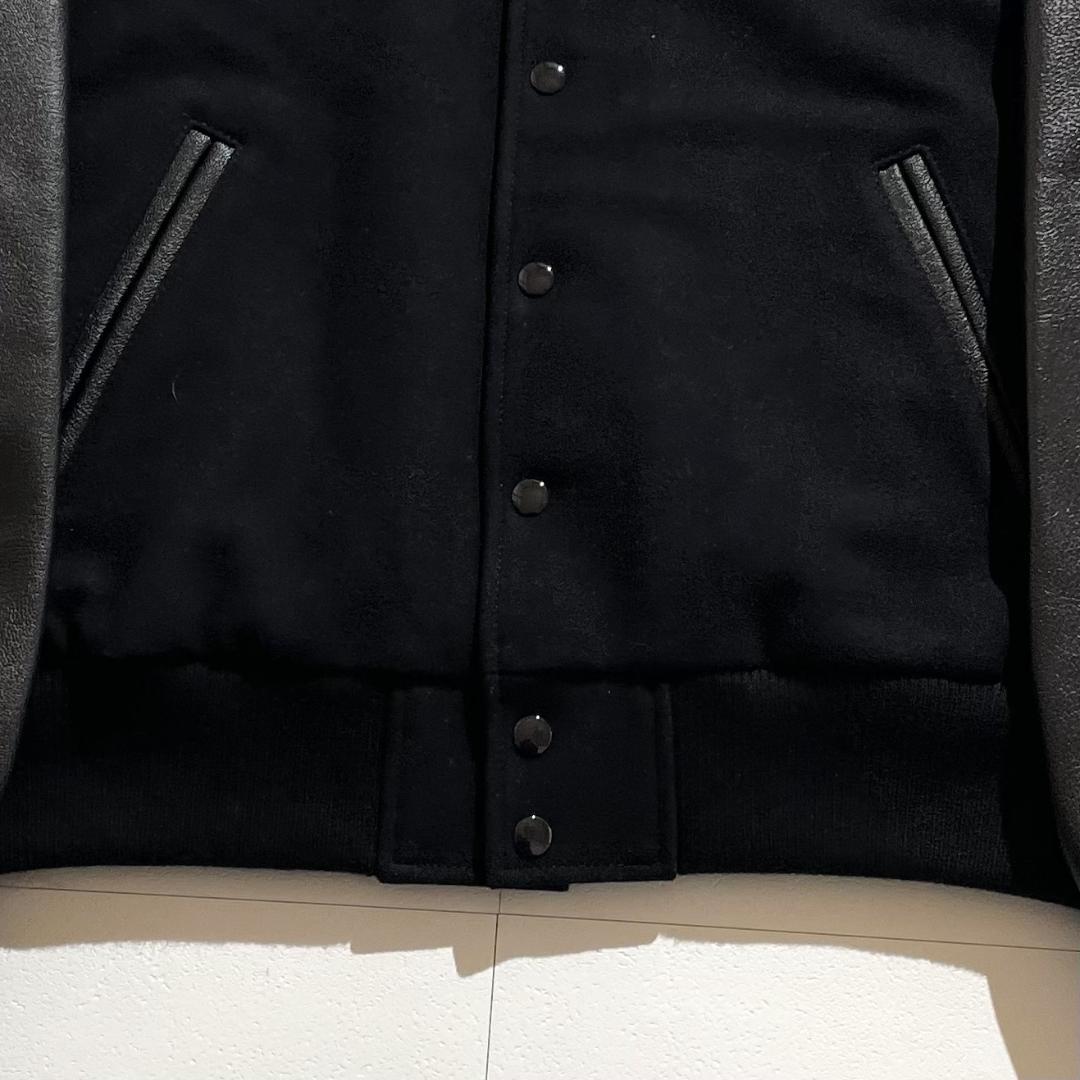 25aw　未使用　ステューシー　Stussy GLOBE VARSITY　黒　M