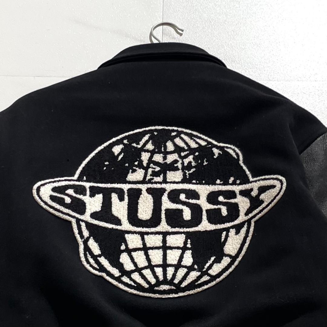 25aw　未使用　ステューシー　Stussy GLOBE VARSITY　黒　M