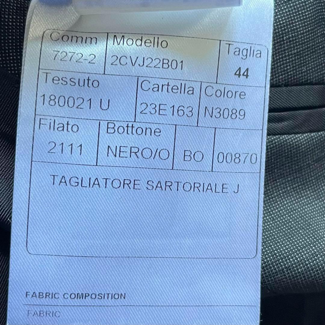 <美品>TAGLIATORE サルトリアーレ ダークグレー ウール スーツ 44