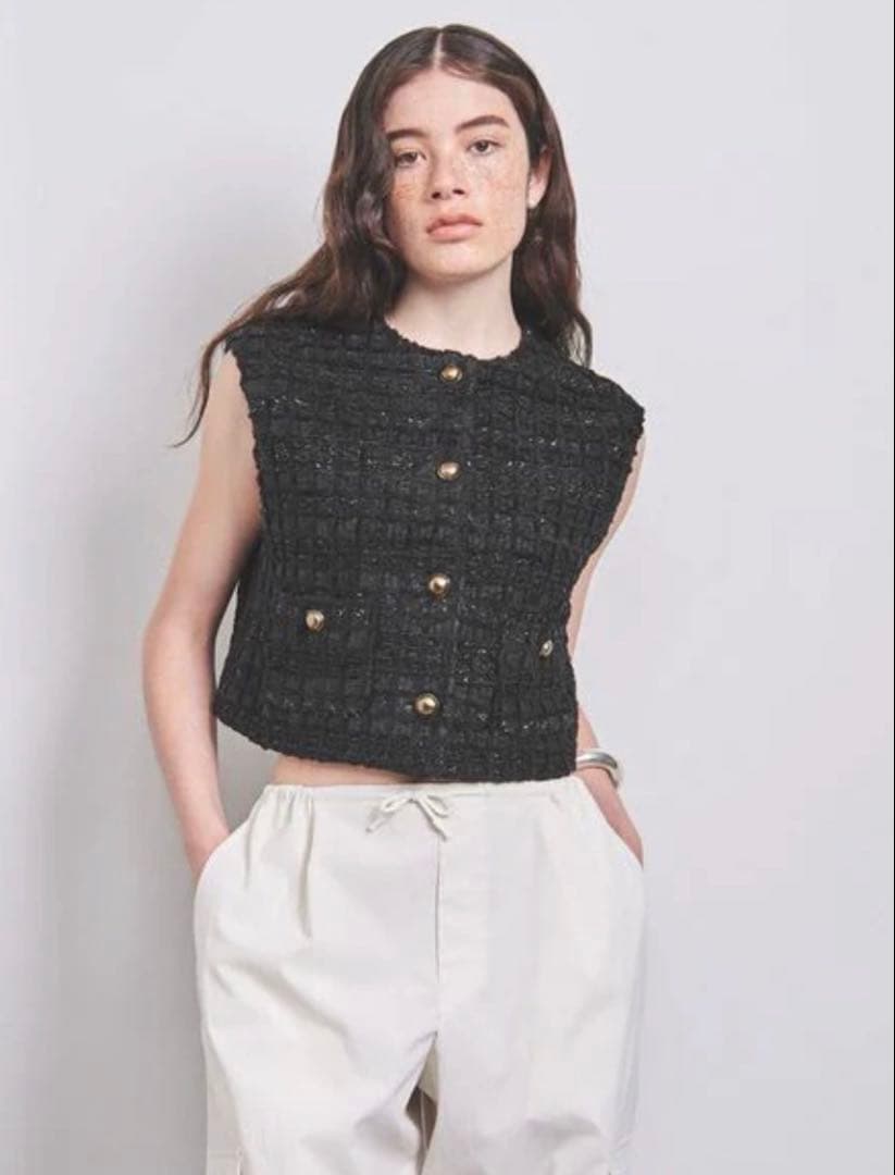 【美品】UNITED ARROWS MALHIA KENT ツイードベスト