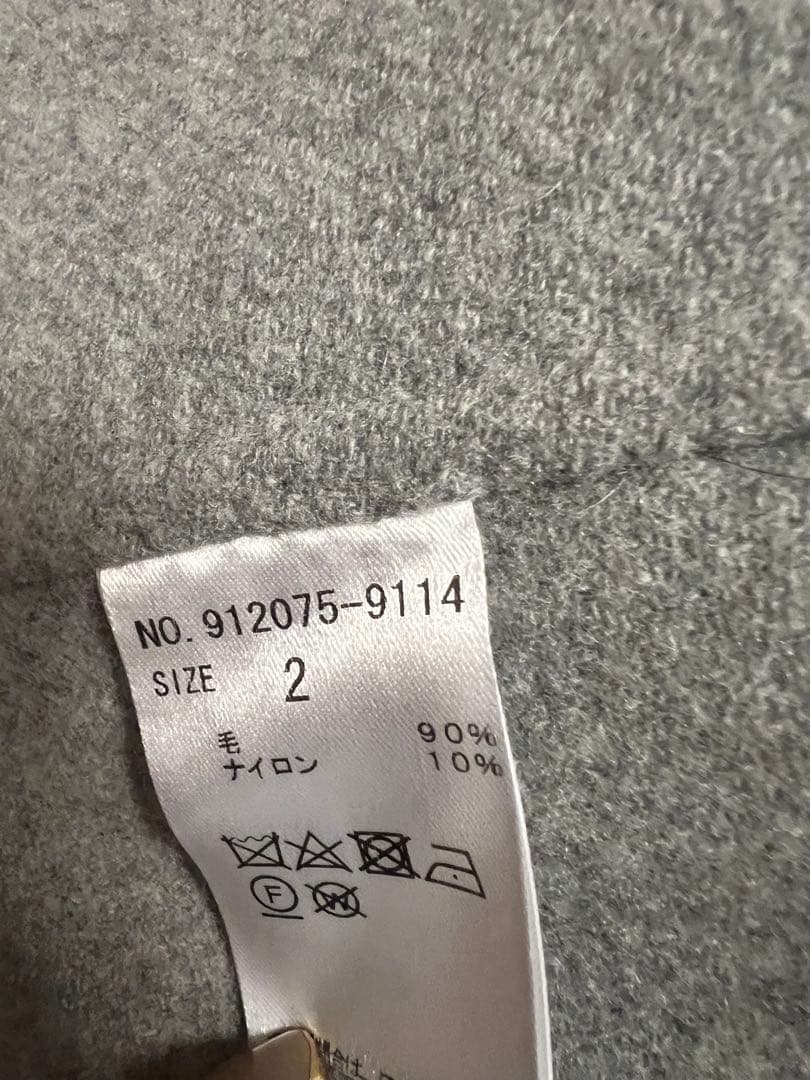 N.O.R.C グレー ベルト付きロングコート