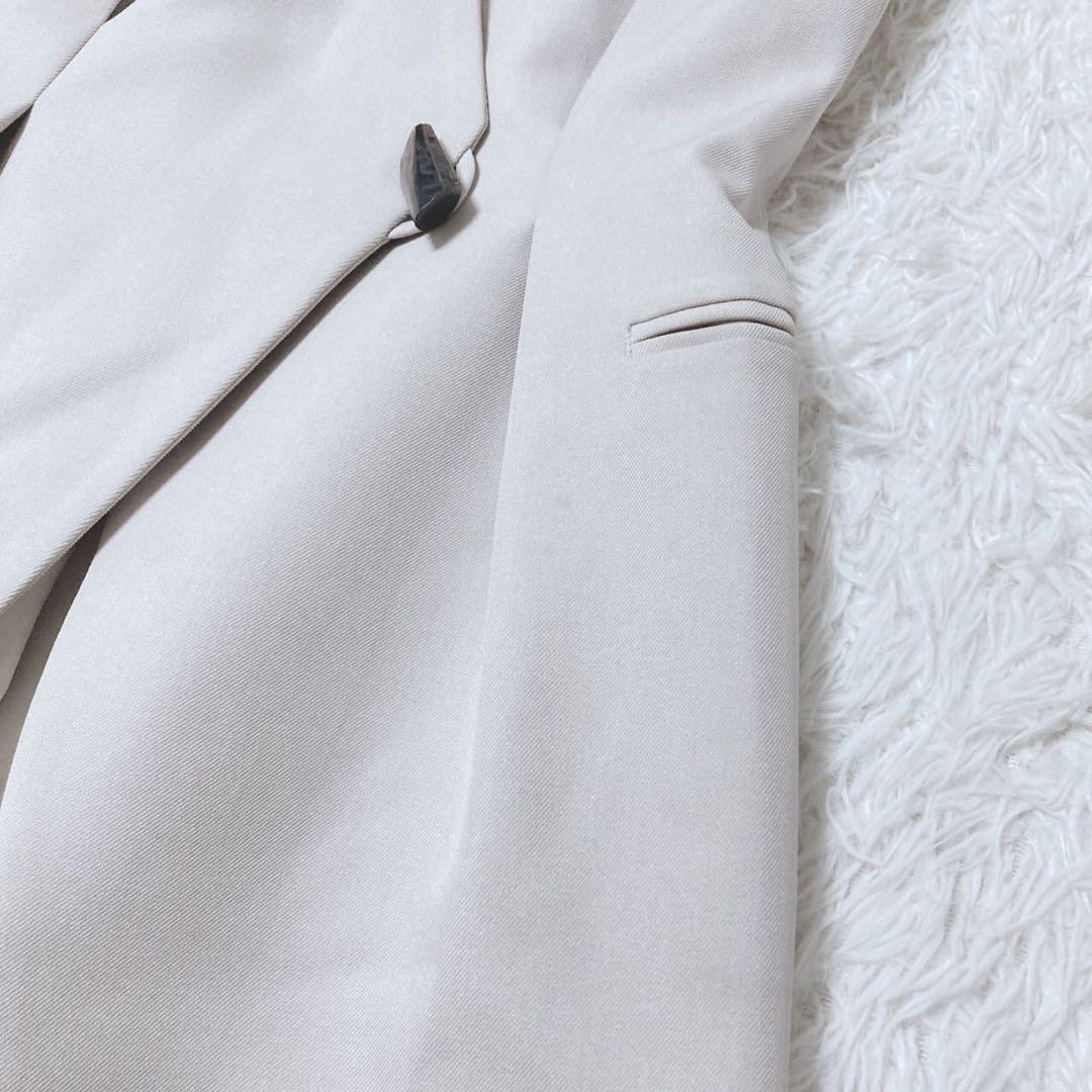 ミューラル　ロングベスト　ジレ　ノーカラー　通勤　オフィス　大人カジュアル　F